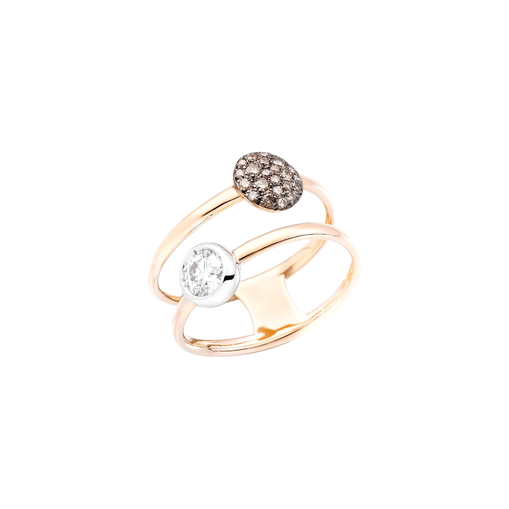 Sabbia Ring Rg/wg Brown White G 55 PAC3051O6BWRDB0BR 55