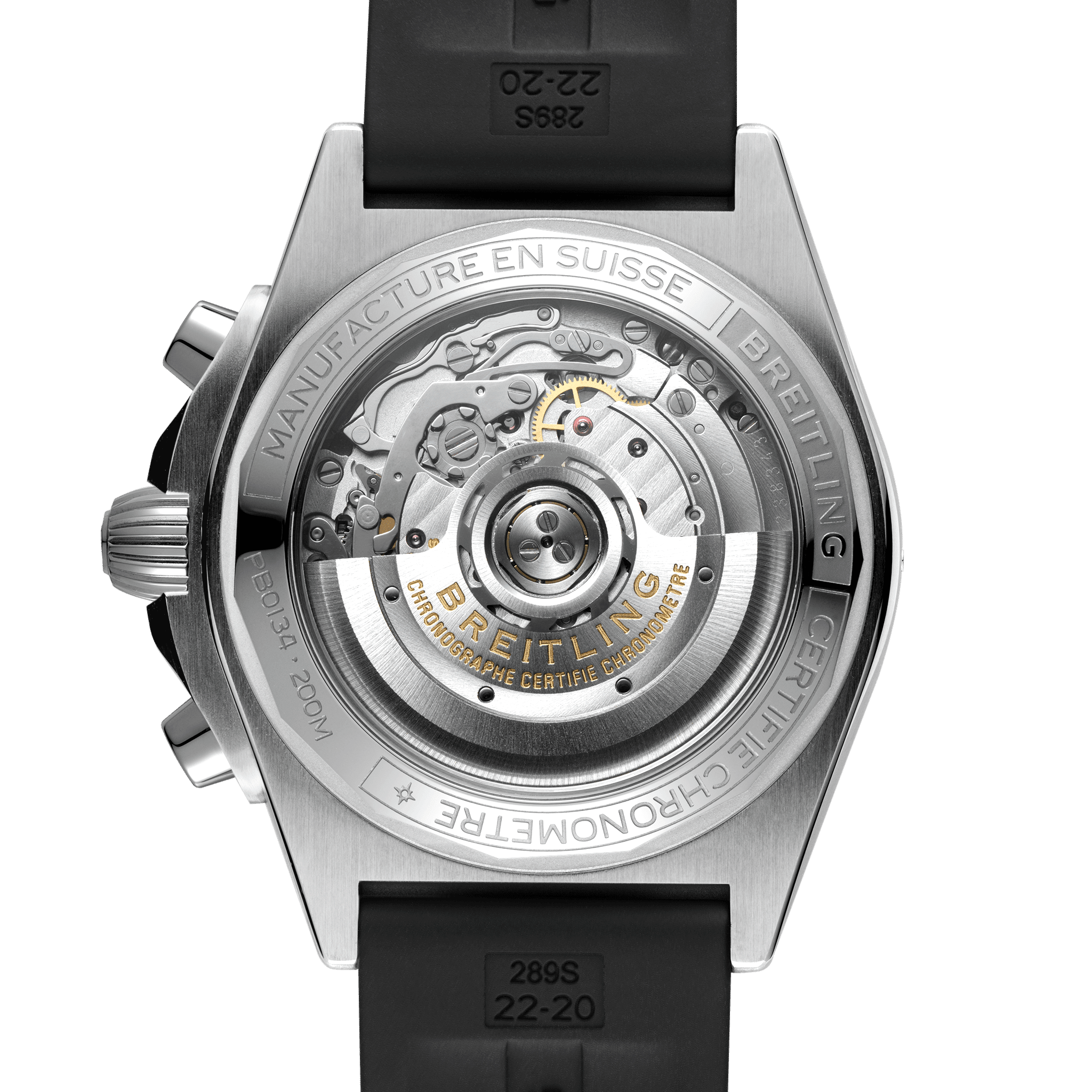 Chronomat 42 B01 St/ Plat Auto Rubber PB0134101C1S1