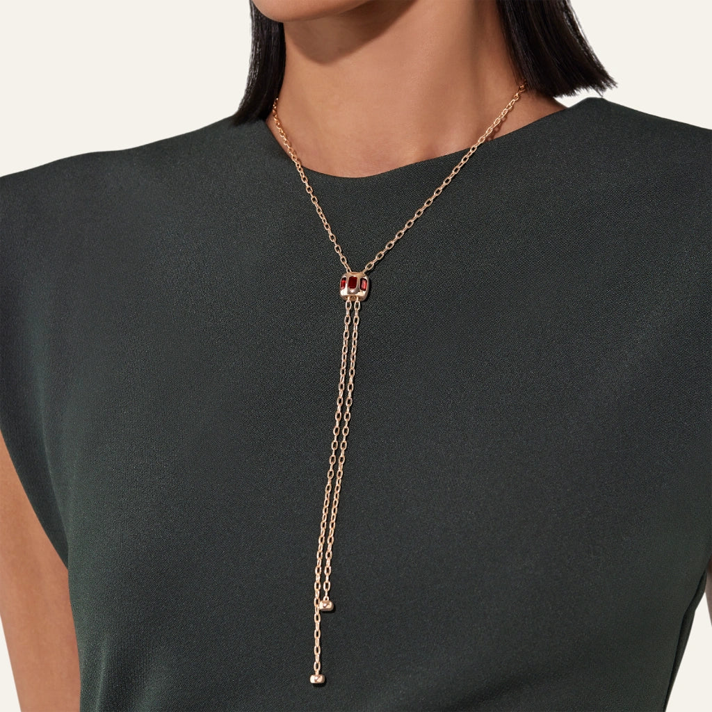 Iconica Necklace Rg Pyrope Gamet PCC3020O7000000GP AU750