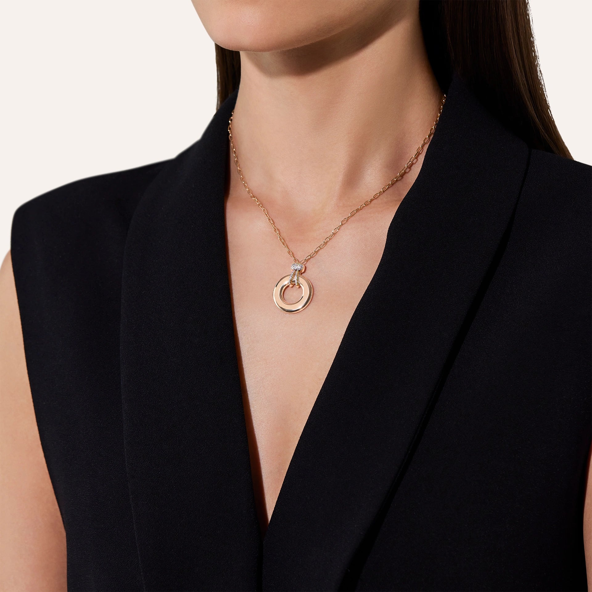 Iconica Necklace Trad Rg + Wd PCC4040O7WHRDB000 44 AU75