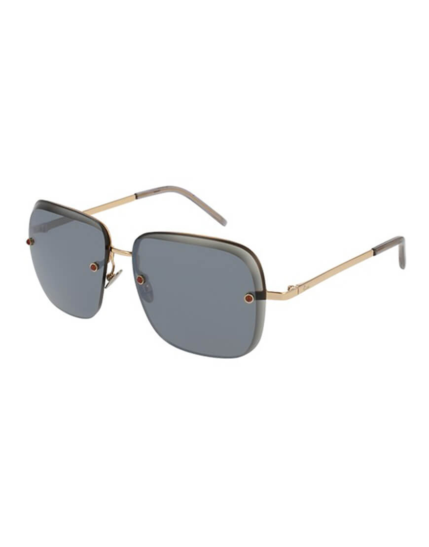 Pomellato - SUNGLASSES POM LAD METAL GD/SLV RECT/S