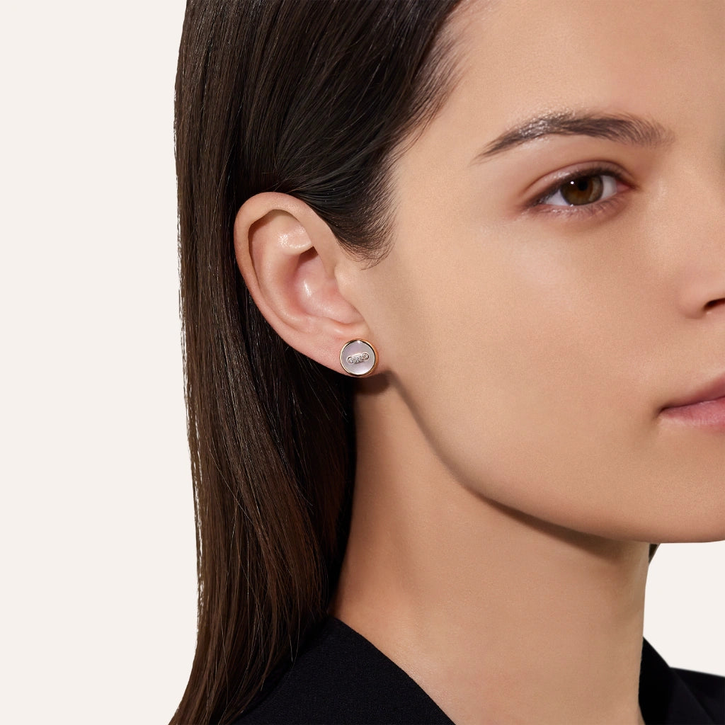 Pom Pom Dot Earrings Rg Mop Wd POC4030O7WHRDB0MP