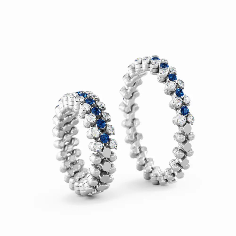 Brevetto Ring White Gold RMS-3H2-WG-WD-BS