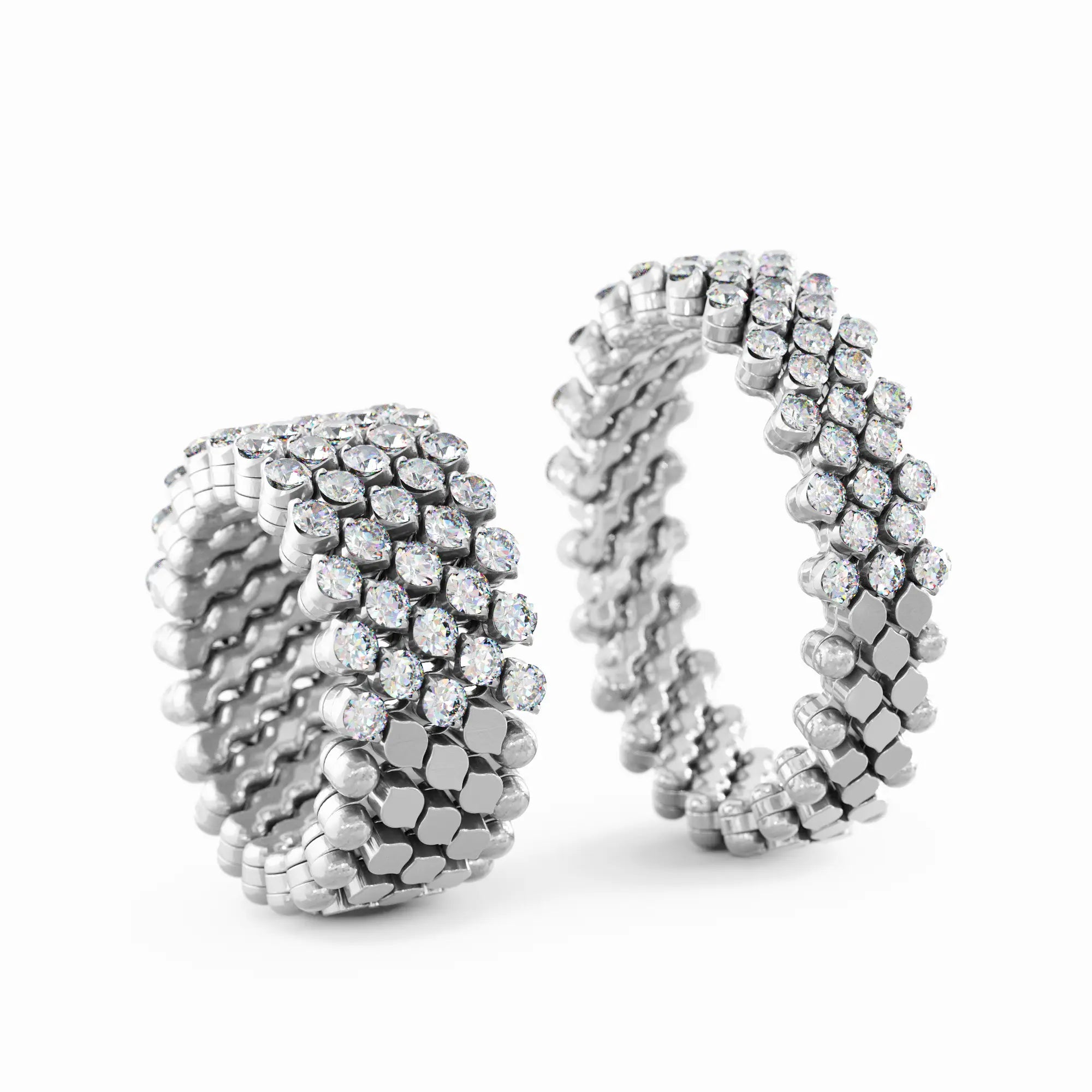 Brevetto Ring White Gold RMS-5H2 Wg Wd