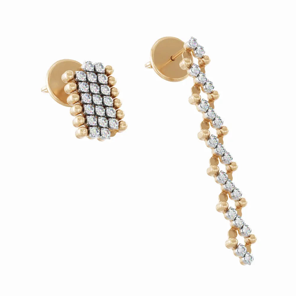 Earring Serafino 5R  Mid 2 Point Rwg Wd S.ea 5M2 Rwg Wd AU750