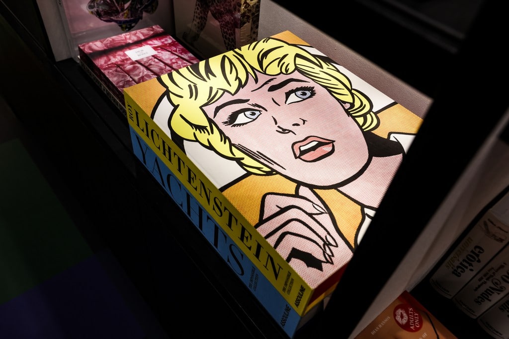 Lichtenstein art book at Edwards Lowell Book Store