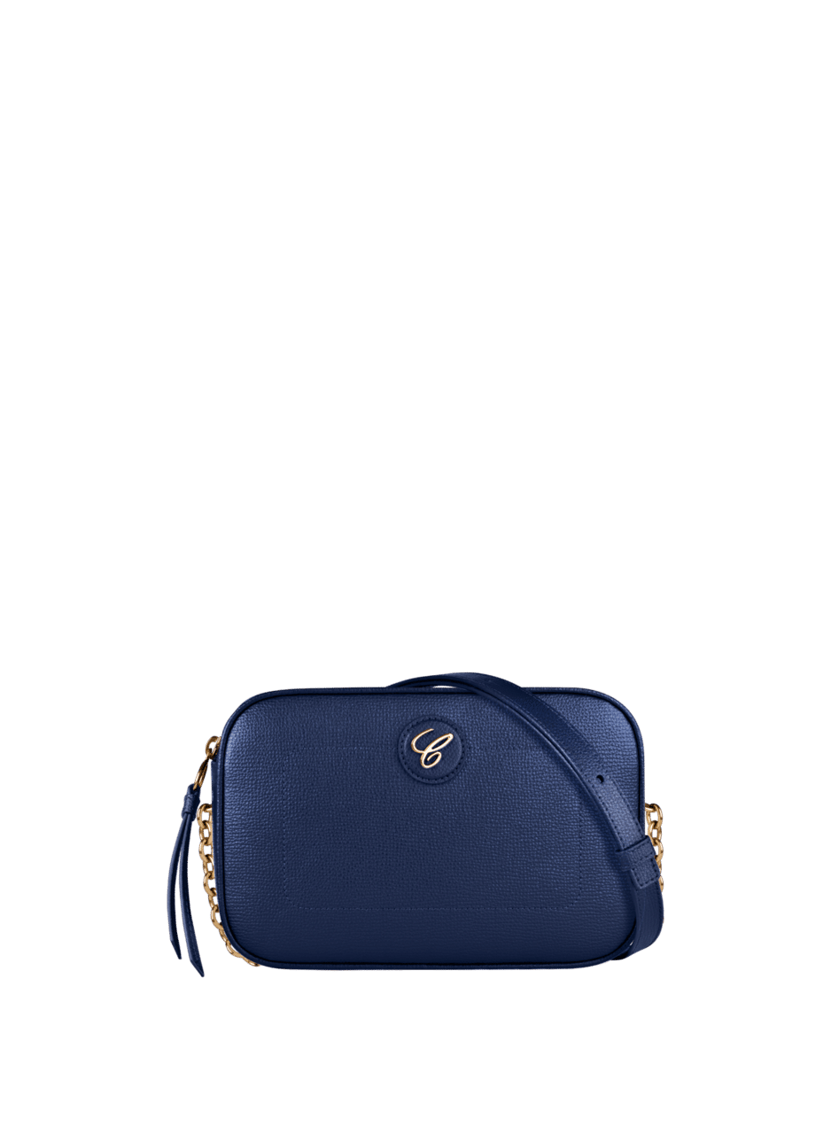 Happy Sport Camera Bag Navy Blue Calfskn 95000-1113