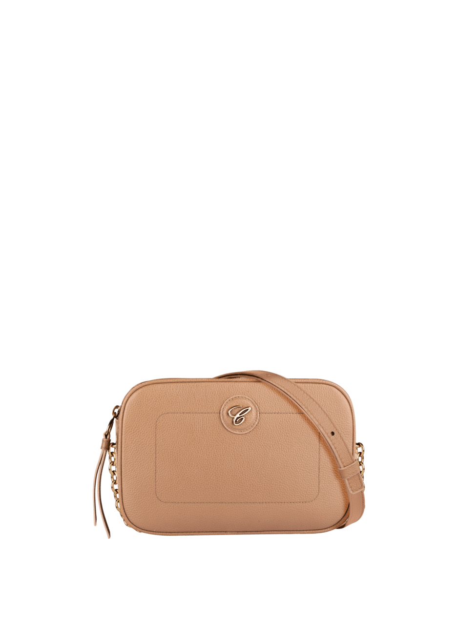 Happy Sport Camera Bag Camel Grain Calf 95000-1197