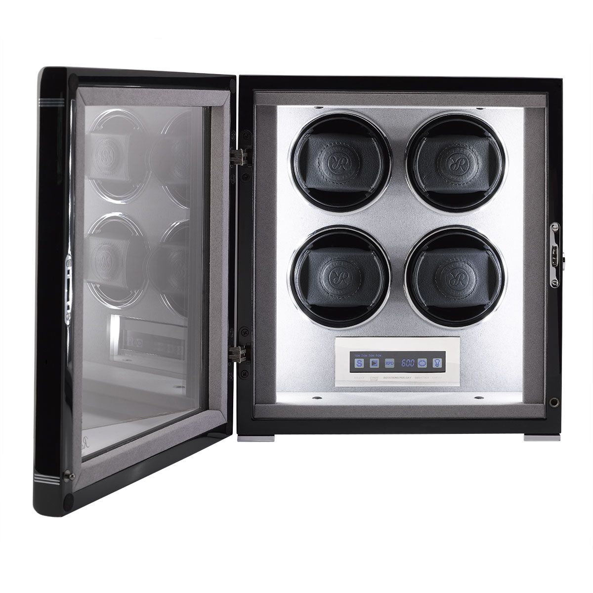 Quad Watch Winder Black With Touch W554