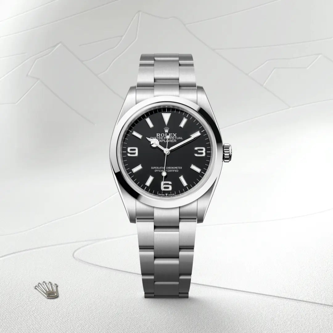 Rolex Explorer in Oystersteel, M124270-0001 - Edwards Lowell