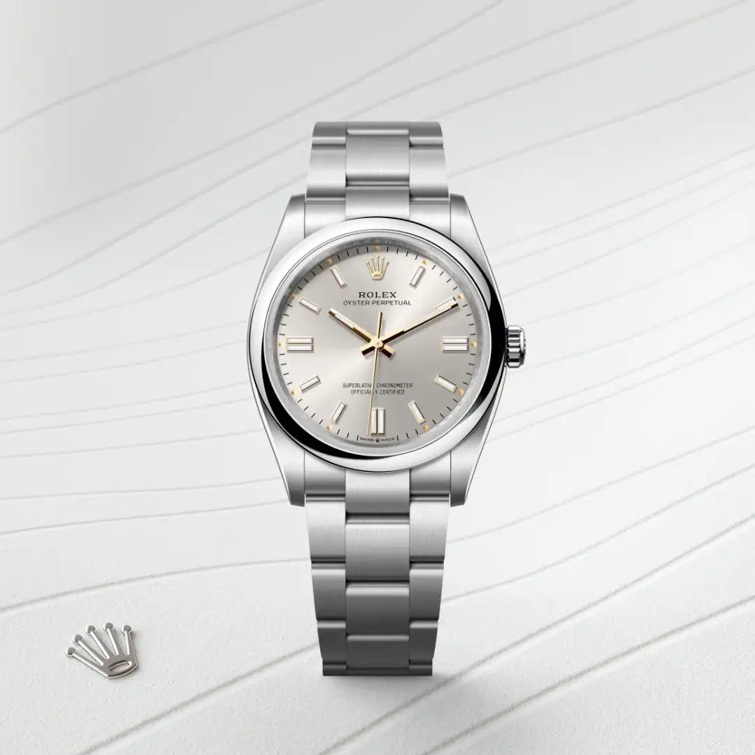 Rolex Oyster Perpetual in Oystersteel, M126000-0001 - Edwards Lowell