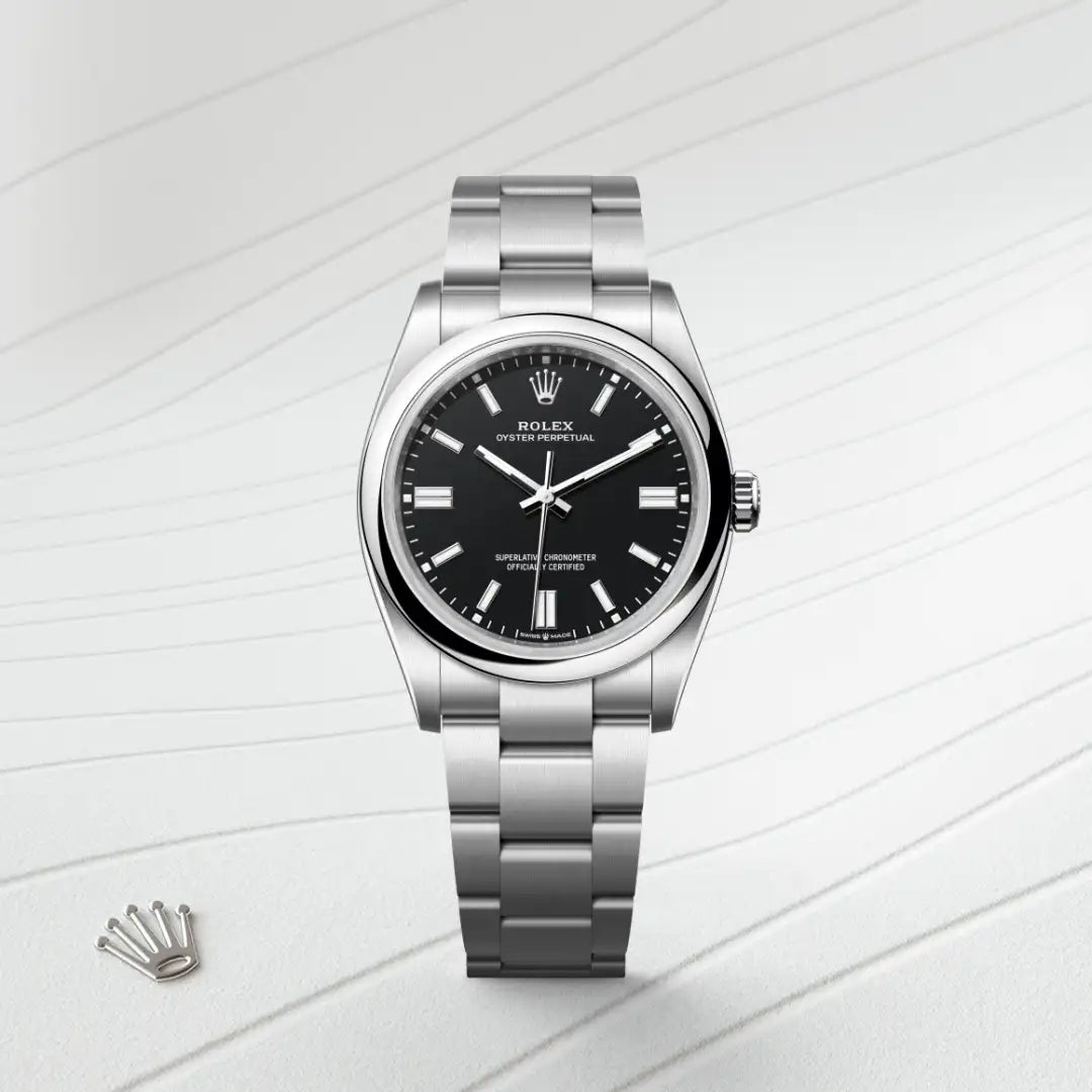 Rolex Oyster Perpetual in Oystersteel, M126000-0014 - Edwards Lowell