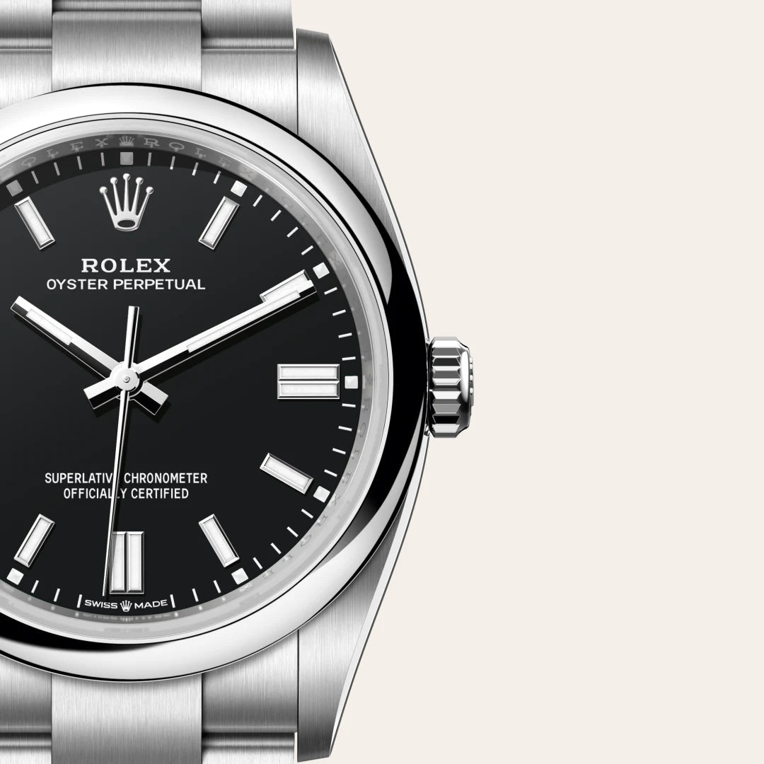 Rolex Oyster Perpetual in Oystersteel, M126000-0014 - Edwards Lowell