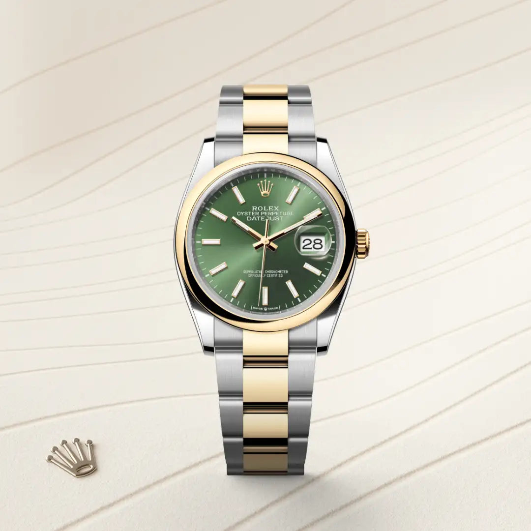 Rolex Datejust in Oystersteel and yellow gold, M126203-0058 - Edwards Lowell