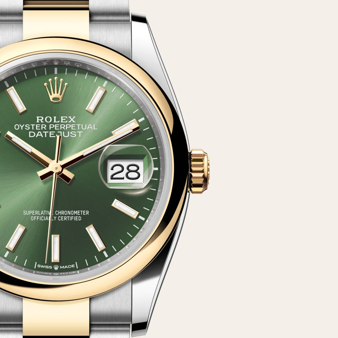 Rolex Datejust in Oystersteel and yellow gold, M126203-0058 - Edwards Lowell