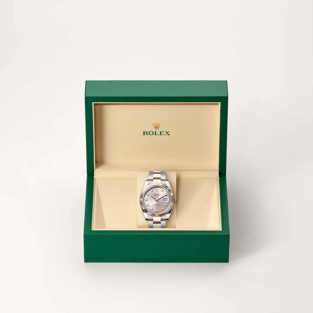 Rolex Datejust in Oystersteel and Everose gold, M126331-0007 - Edwards Lowell