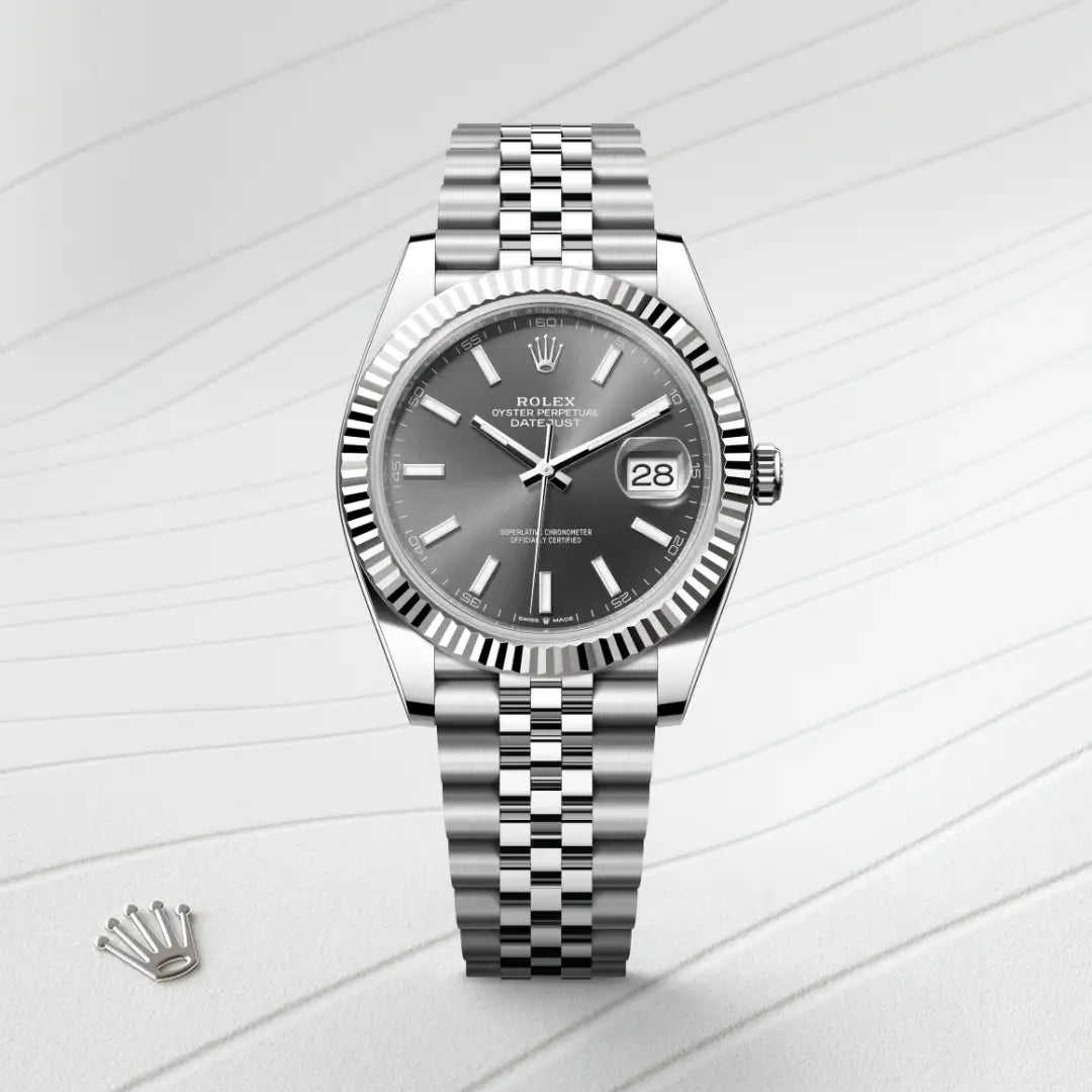 Rolex Datejust in Oystersteel and white gold, M126334-0014 - Edwards Lowell