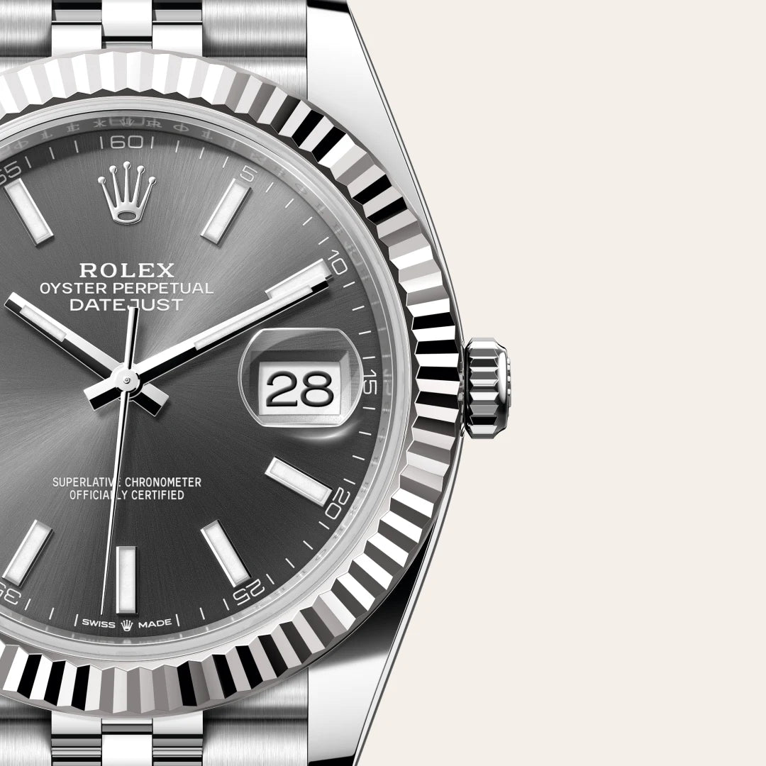 Rolex Datejust in Oystersteel and white gold, M126334-0014 - Edwards Lowell