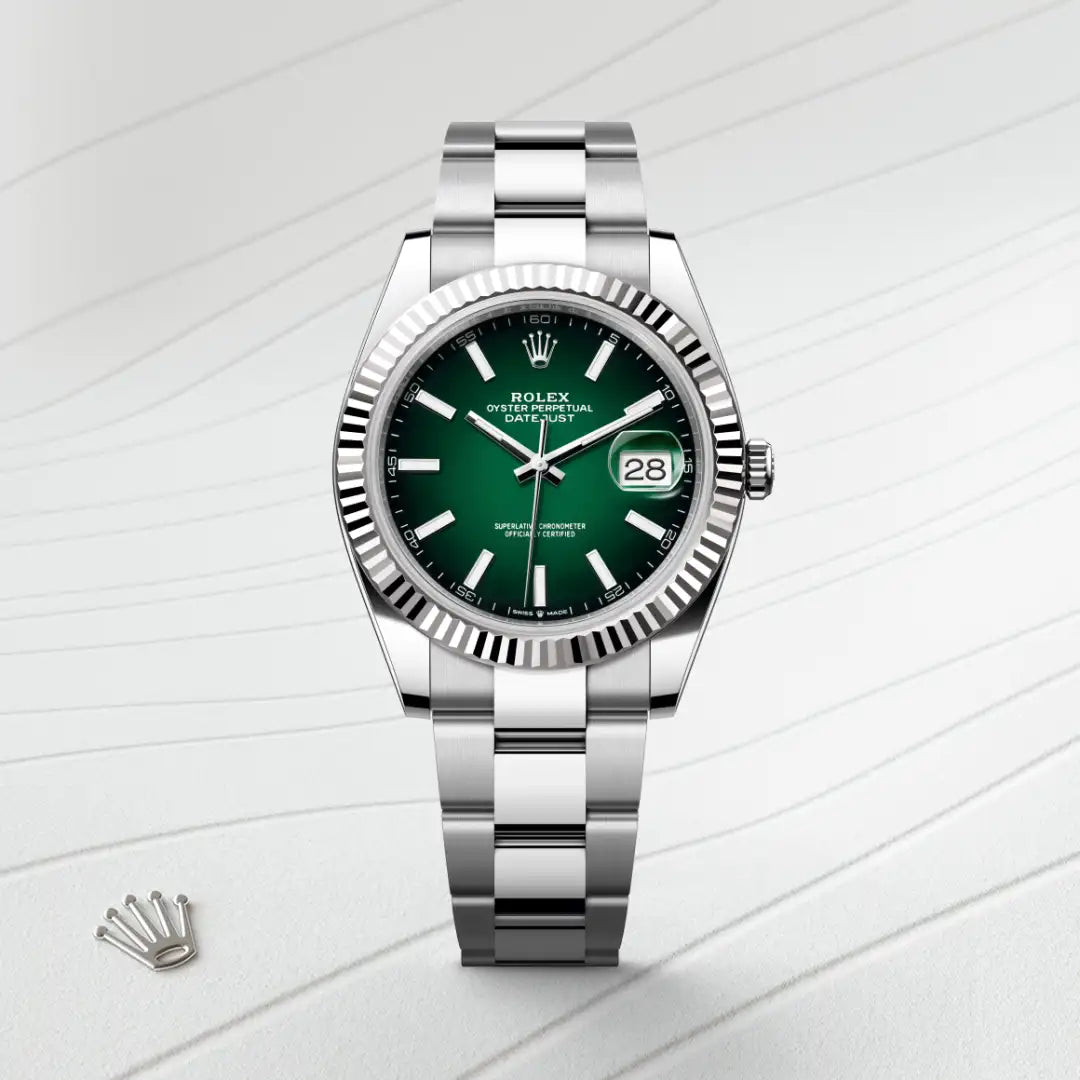 Rolex Datejust in Oystersteel and white gold, M126334-0033 - Edwards Lowell