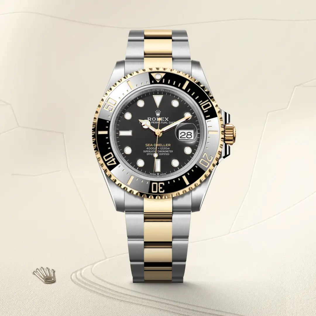 Rolex Sea-Dweller in Oystersteel and yellow gold, M126603-0001 - Edwards Lowell