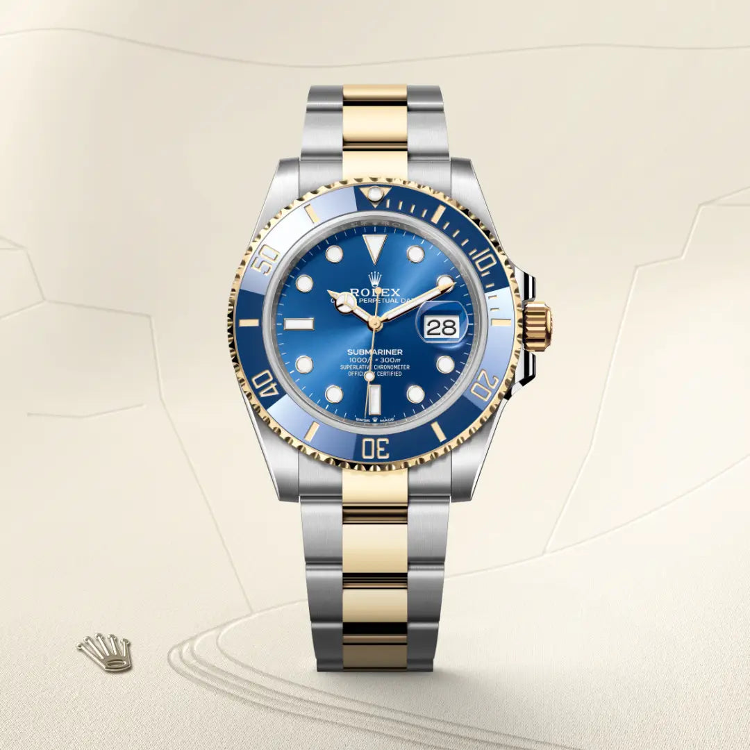 Rolex Submariner in Oystersteel and yellow gold, M126613LB-0002 - Edwards Lowell