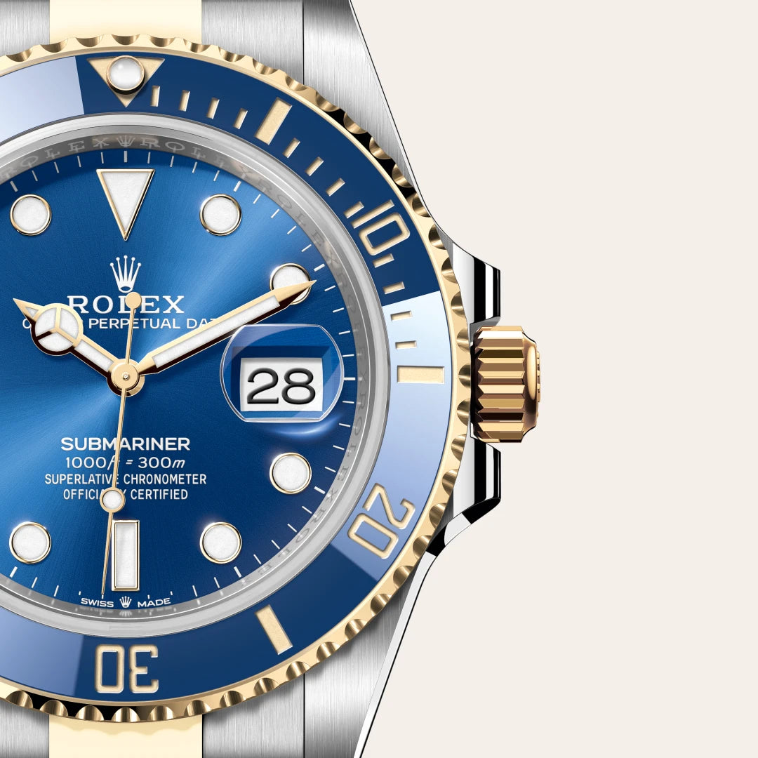 Rolex Submariner in Oystersteel and yellow gold, M126613LB-0002 - Edwards Lowell