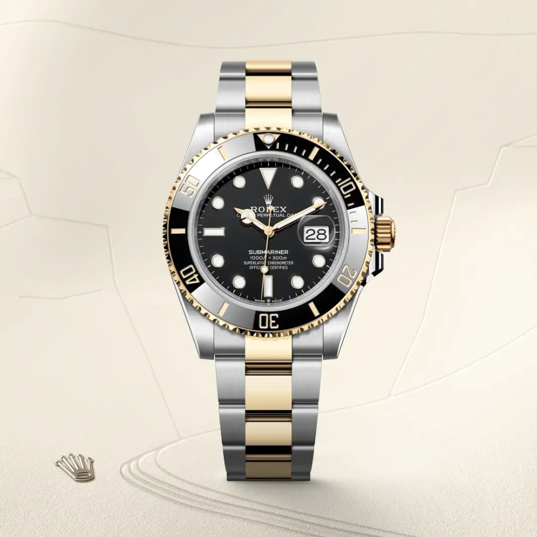 Rolex Submariner in Oystersteel and yellow gold, M126613LN-0002 - Edwards Lowell