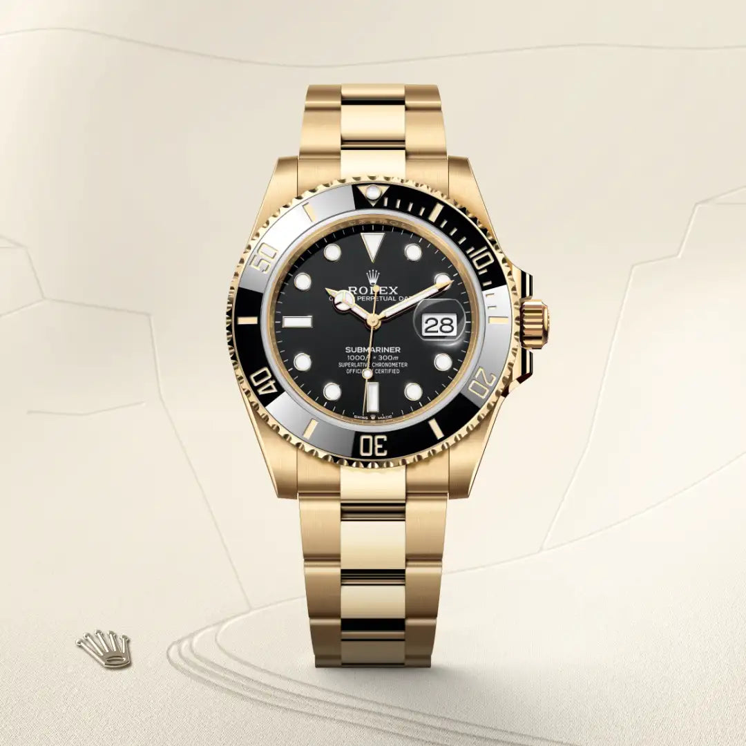 Rolex Submariner in yellow gold, M126618LN-0002 - Edwards Lowell