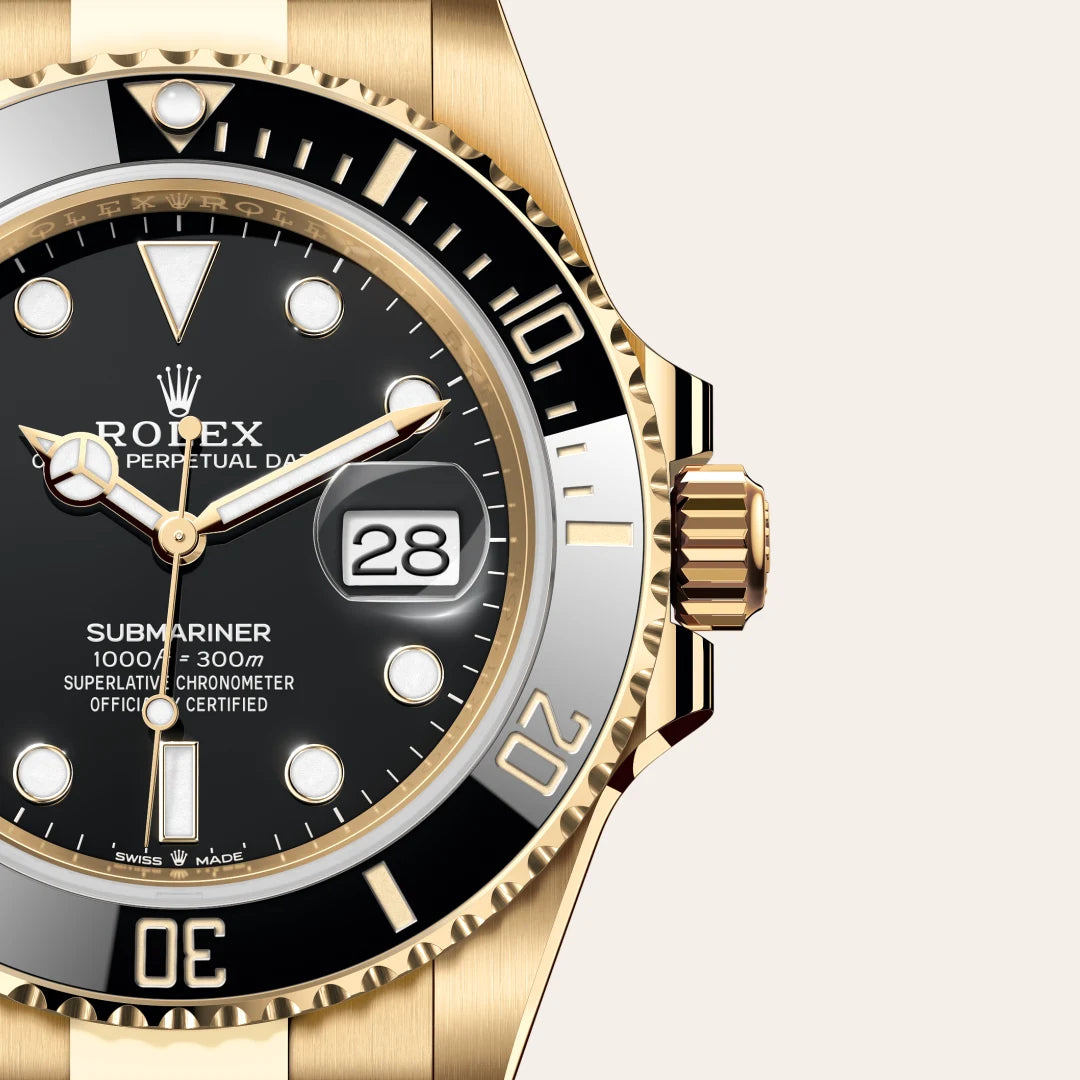 Rolex Submariner in yellow gold, M126618LN-0002 - Edwards Lowell
