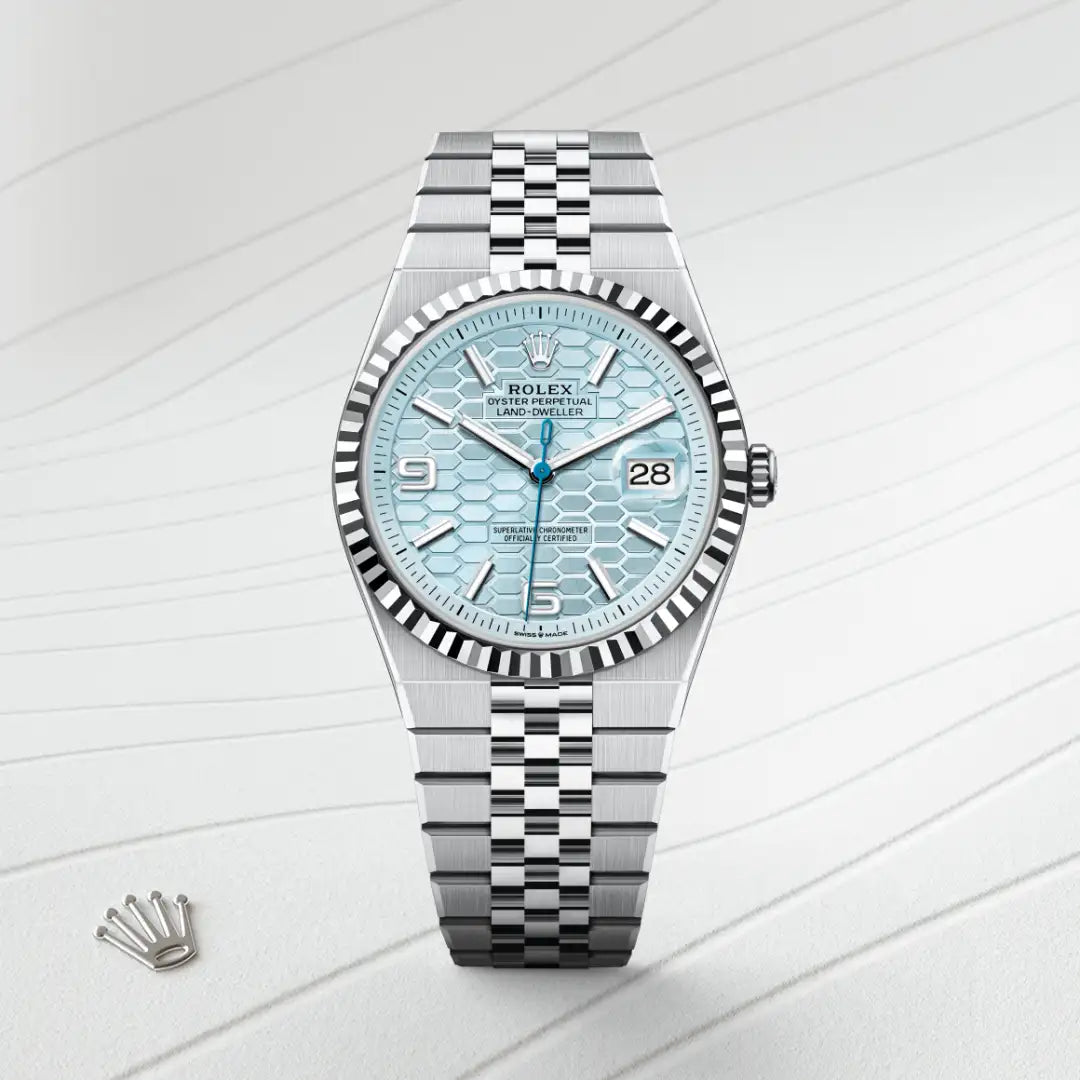 Rolex Land-Dweller in platinum, M127336-0001 - Edwards Lowell