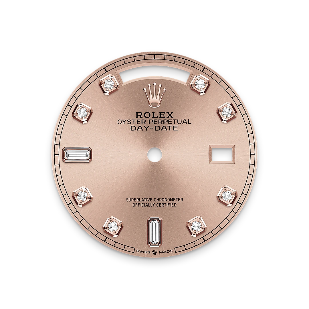 Rolex Day-Date in Everose gold, M128235-0009 - Edwards Lowell