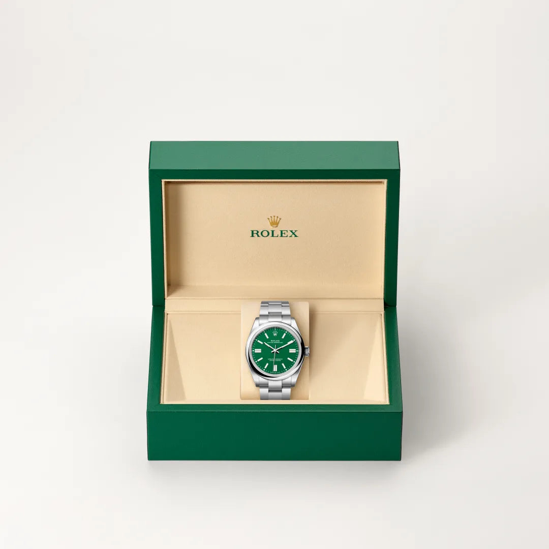 Rolex Oyster Perpetual in Oystersteel, M134300-0004 - Edwards Lowell