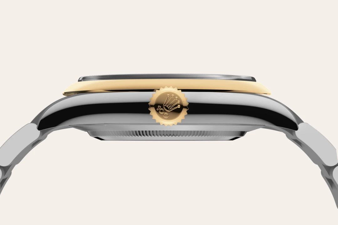 Rolex Oyster Perpetual in Oystersteel and yellow gold, M134303-0001 - Edwards Lowell