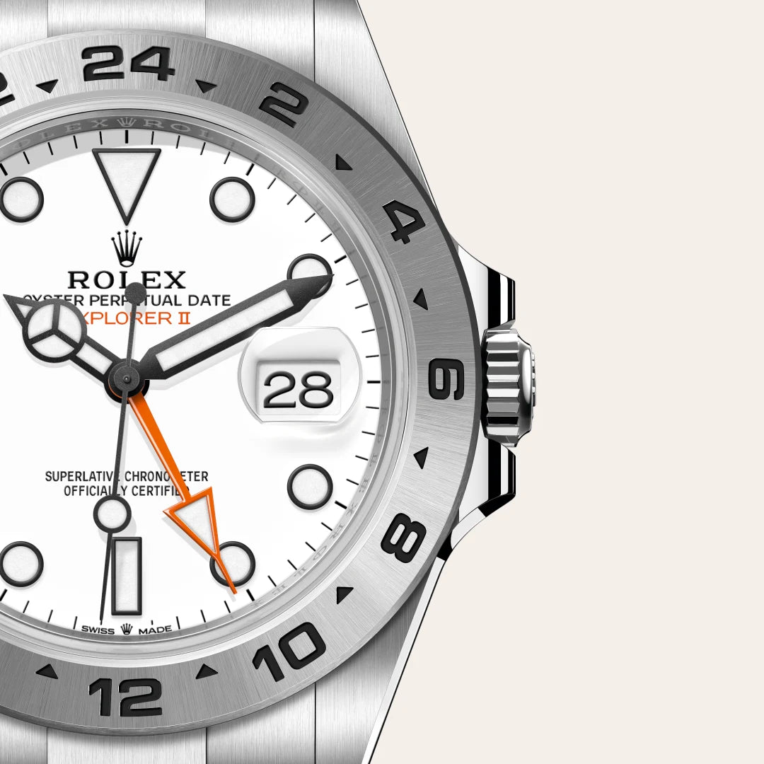 Rolex Explorer II in Oystersteel, M226570-0001 - Edwards Lowell