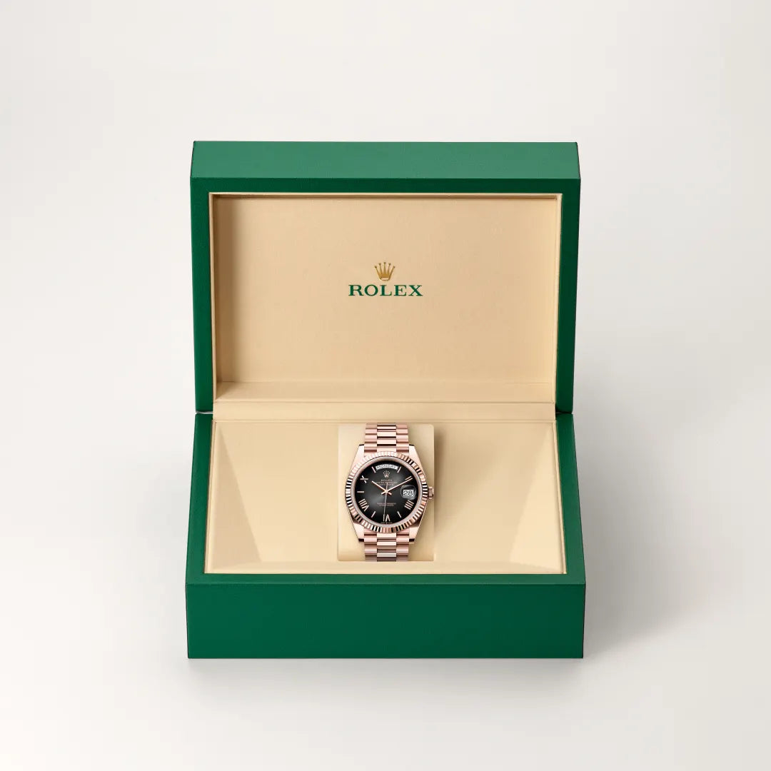 Rolex Day-Date in Everose gold, M228235-0055 - Edwards Lowell