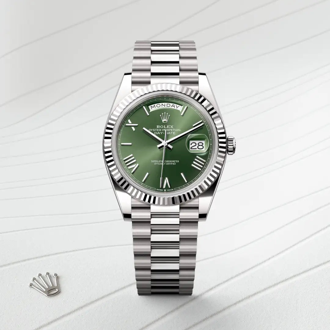Rolex Day-Date in white gold, M228239-0033 - Edwards Lowell