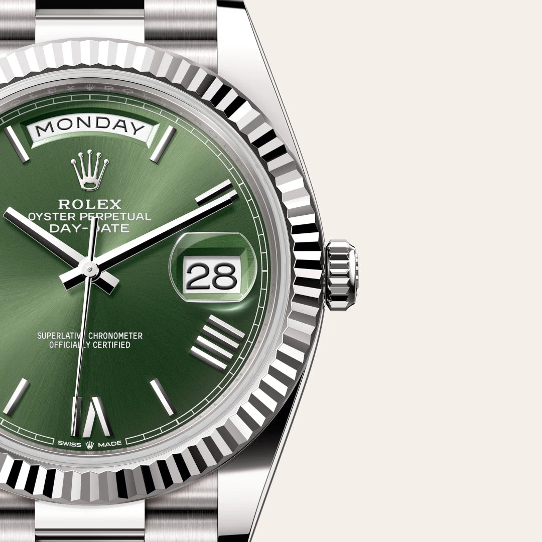 Rolex Day-Date in white gold, M228239-0033 - Edwards Lowell
