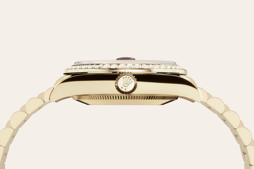 Rolex Datejust in yellow gold and diamonds, M278288RBR-0041 - Edwards Lowell