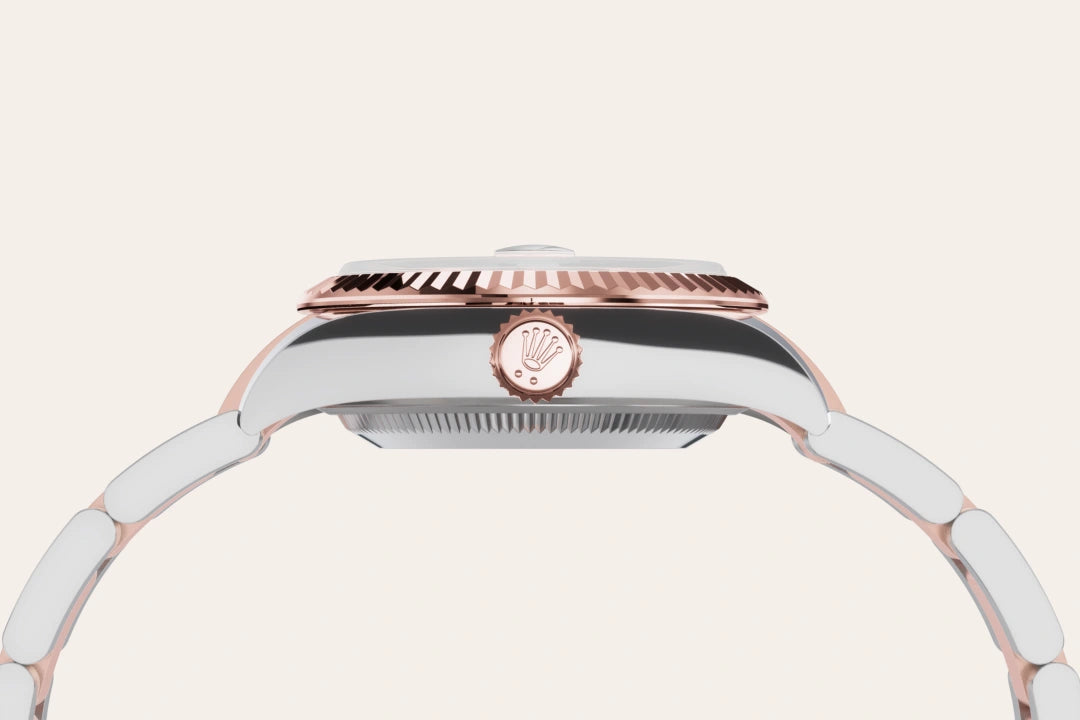 Rolex Lady-Datejust in Oystersteel and Everose gold, M279171-0028 - Edwards Lowell