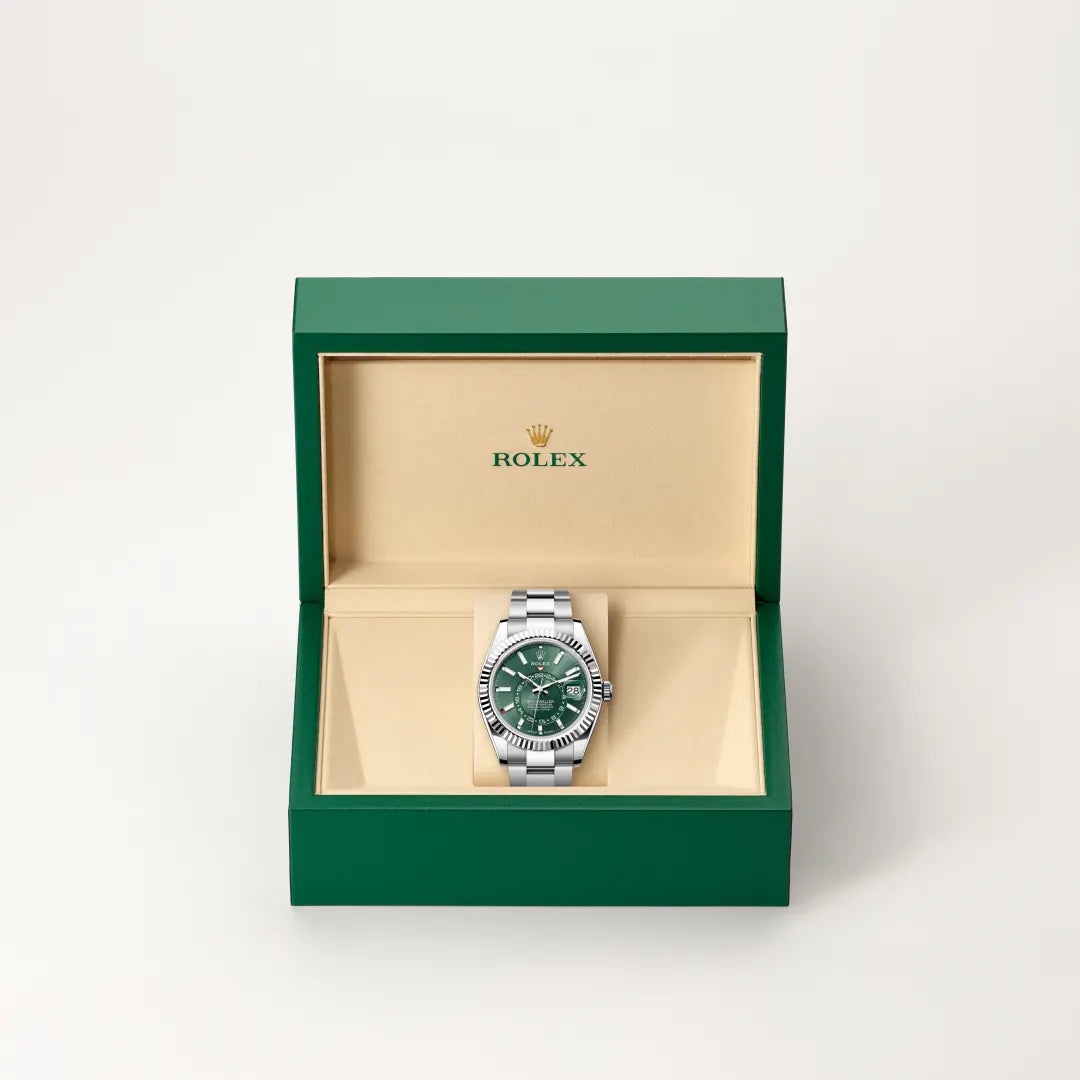 Rolex Sky-Dweller in Oystersteel and white gold, M336934-0001 - Edwards Lowell