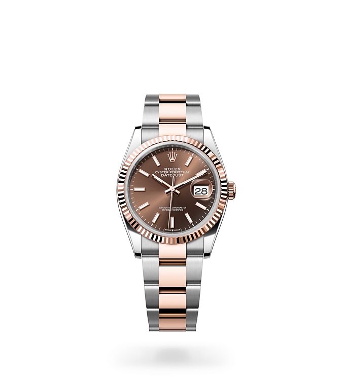 Datejust 36 Oyster, 36 mm, Oystersteel and Everose gold