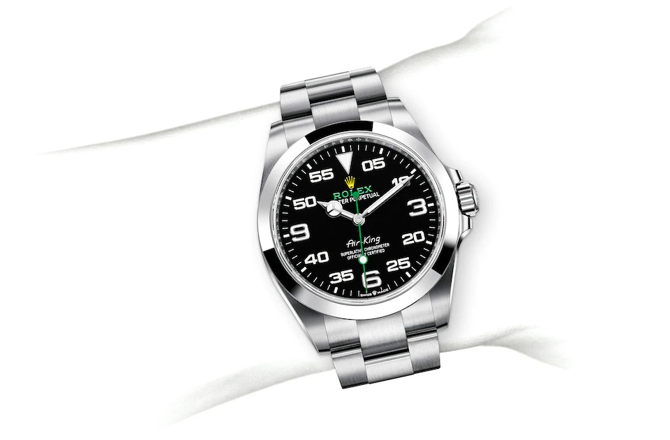 Rolex Air-King in Oystersteel, M126900-0001 | Edwards Lowell