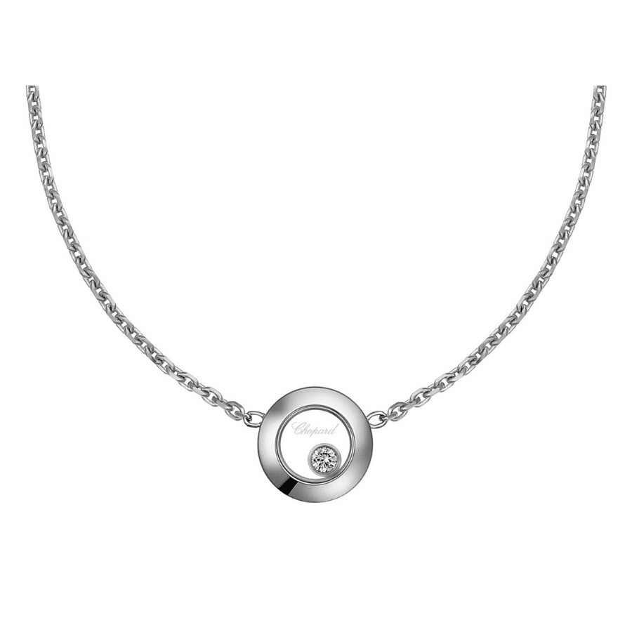 CHOPARD Happy Diamonds 18-karat gold diamond necklace | NET-A-PORTER